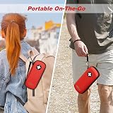 MEDMAX Epipen Case Hard Shell EVA Travel Organizer Red Holds 2 EpiPens view 4