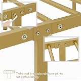 Yaheetech 3ft Single Bed Frame Vintage Iron Platform Bed Antique Gold view 5
