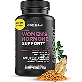 Livingood Daily Women’s Hormone Support Supplement, Estrogen Balance with Fenugreek, Black Cohosh, Chasteberry, DIM, Natural PMS & Menopause Support, Non GMO, Gluten Free, Vegetarian Capsules, 120 Ct