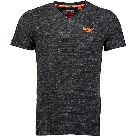 Superdry Herren T-Shirt Orange Label Vintage Embroidery Vee Tee
