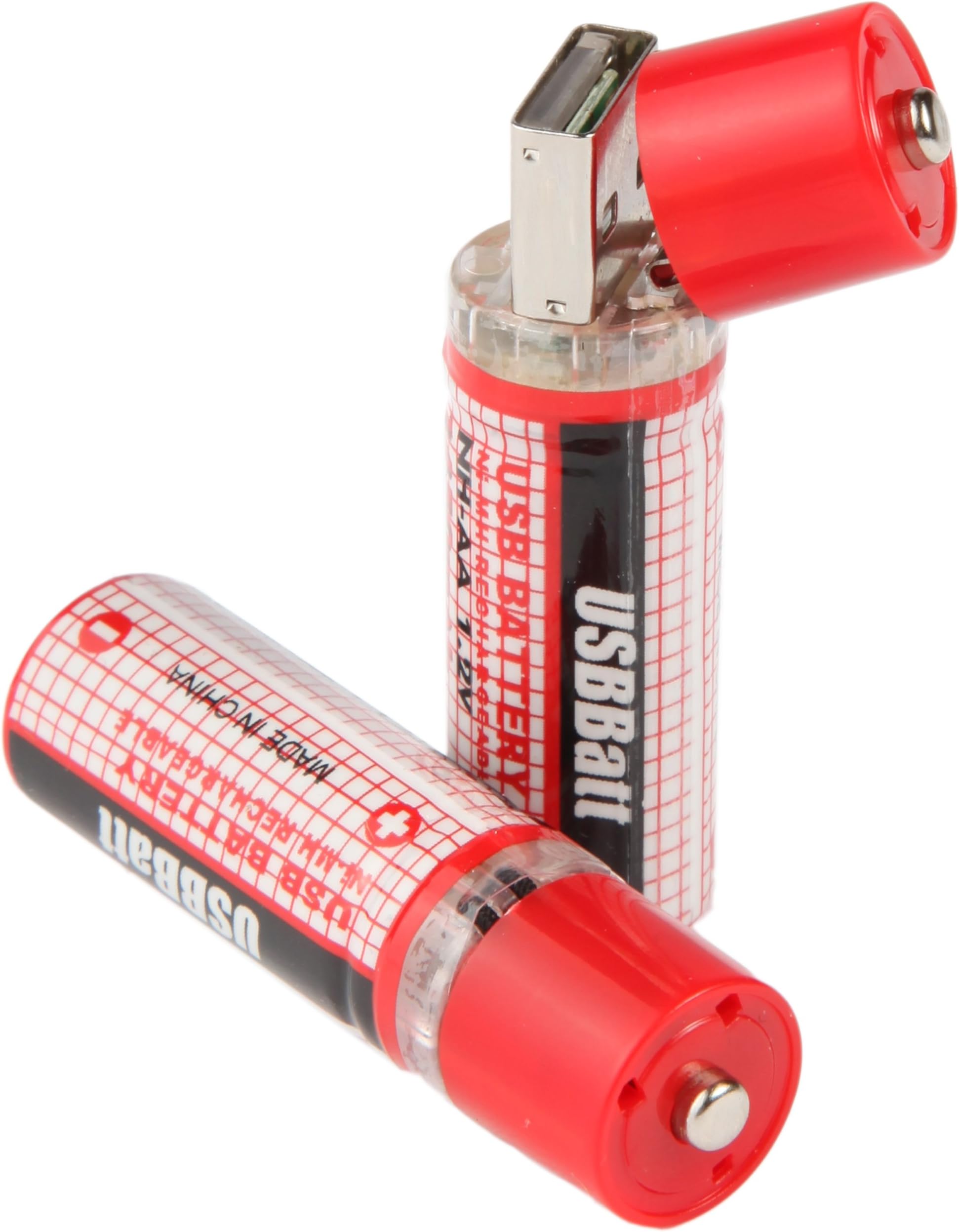 USB Rechargeable AA Batteries (2 Pack)