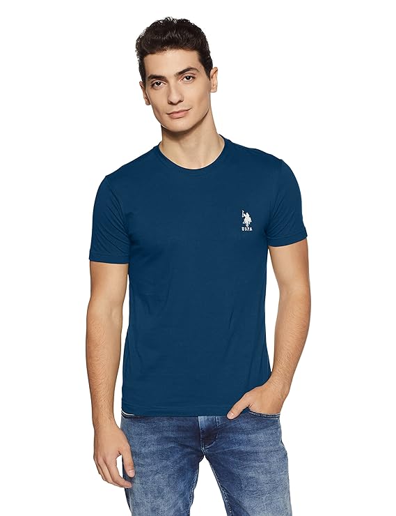 US Polo Association Men's Solid Regular Fit T-Shirt