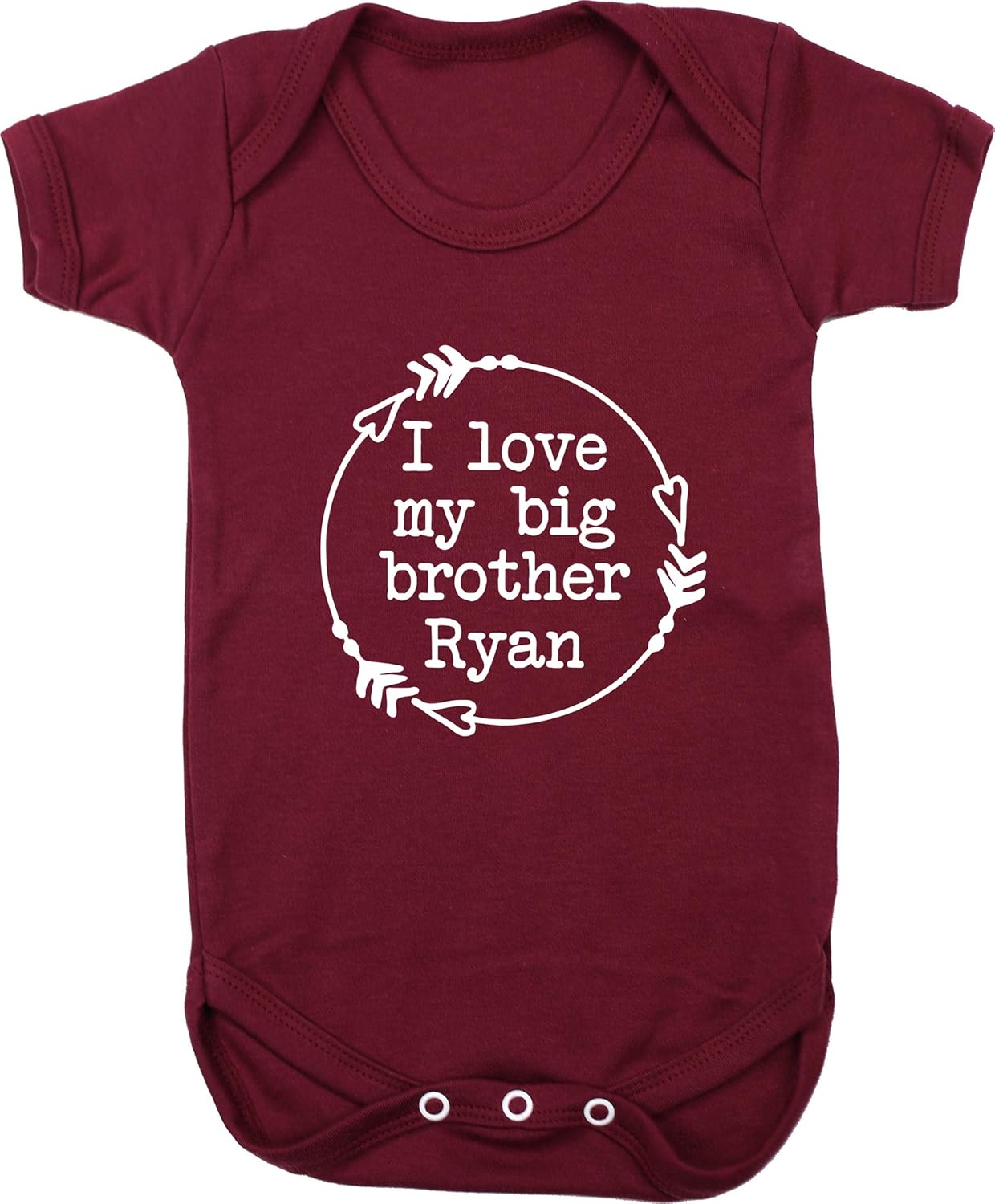 i love my big brother personalised baby clothes