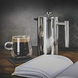 Maison & White French Press Cafetiere Stainless Steel 350 ml 7 Piece Gift Set view 2