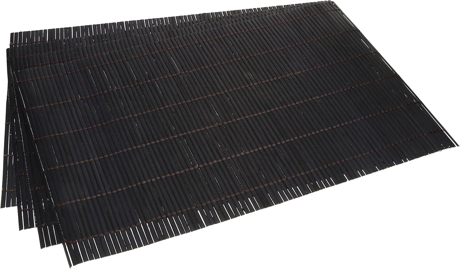 Dainty Home Bamboo Placemats, Black, Set of 4 Home & Kitchen
