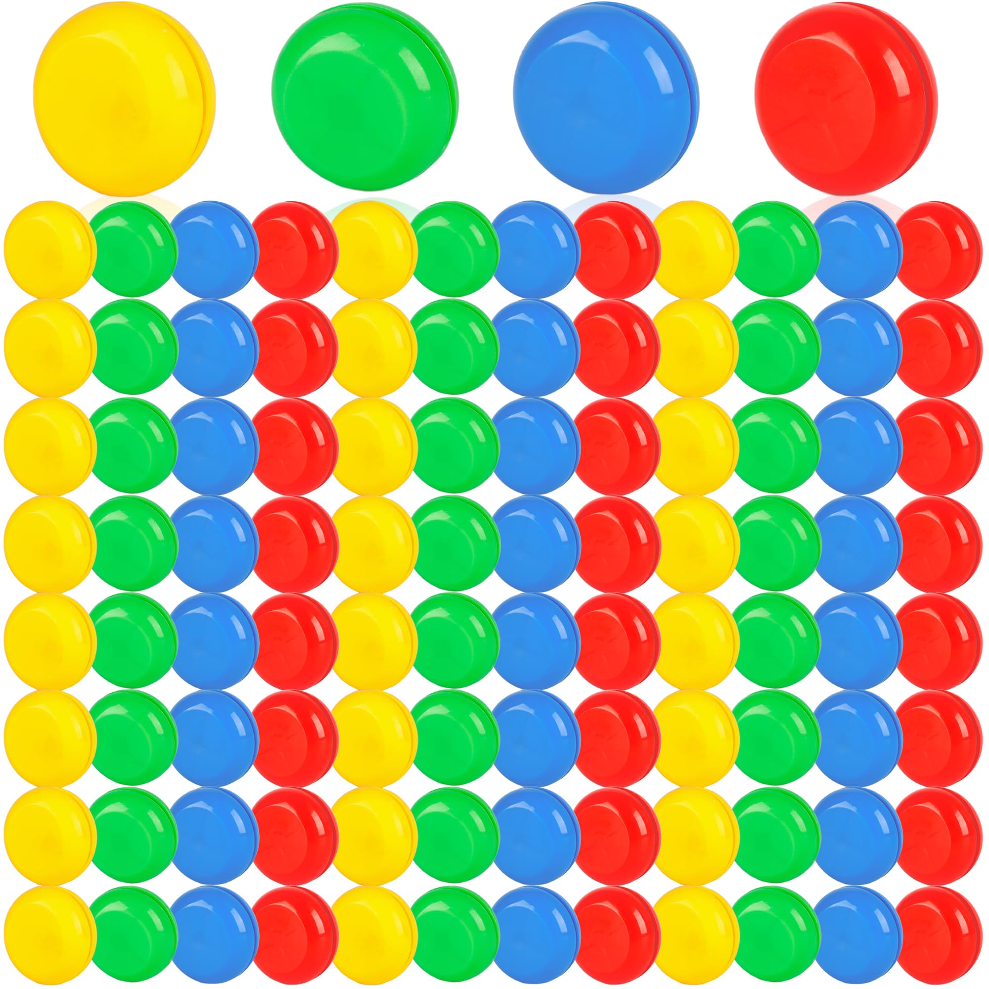 100 Pcs Mini Yo Yos Bulk 1.4 inch Plastic Beginner Yoyo Ball Colorful Yoyo Toys for Birthday Party Favors Classroom Rewards Carnival Prizes Goodie Bag Fillers, 4 Colors
