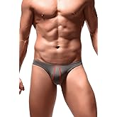 Newsywell Mens Ice Silk Thongs Low Rise T-Back Bikini Briefs Underwear
