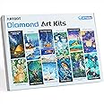 ARTDOT 12-Pack 5D DIY Diamond Art Kits for Adults, Licensed Diamond Painting Kits with Accessories and Tools for Home Wall De