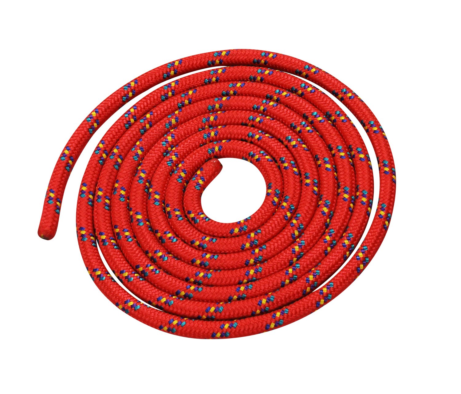 Beautiful coloured skipping rope - 3 m - Red colour