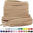 Stepace [2 Pairs Flat Shoe Laces for Sneakers 30"-72" Length 26 Color Shoelaces