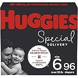 Hypoallergenic Baby Diapers Size 6, 96 Ct, Huggies Special Delivery