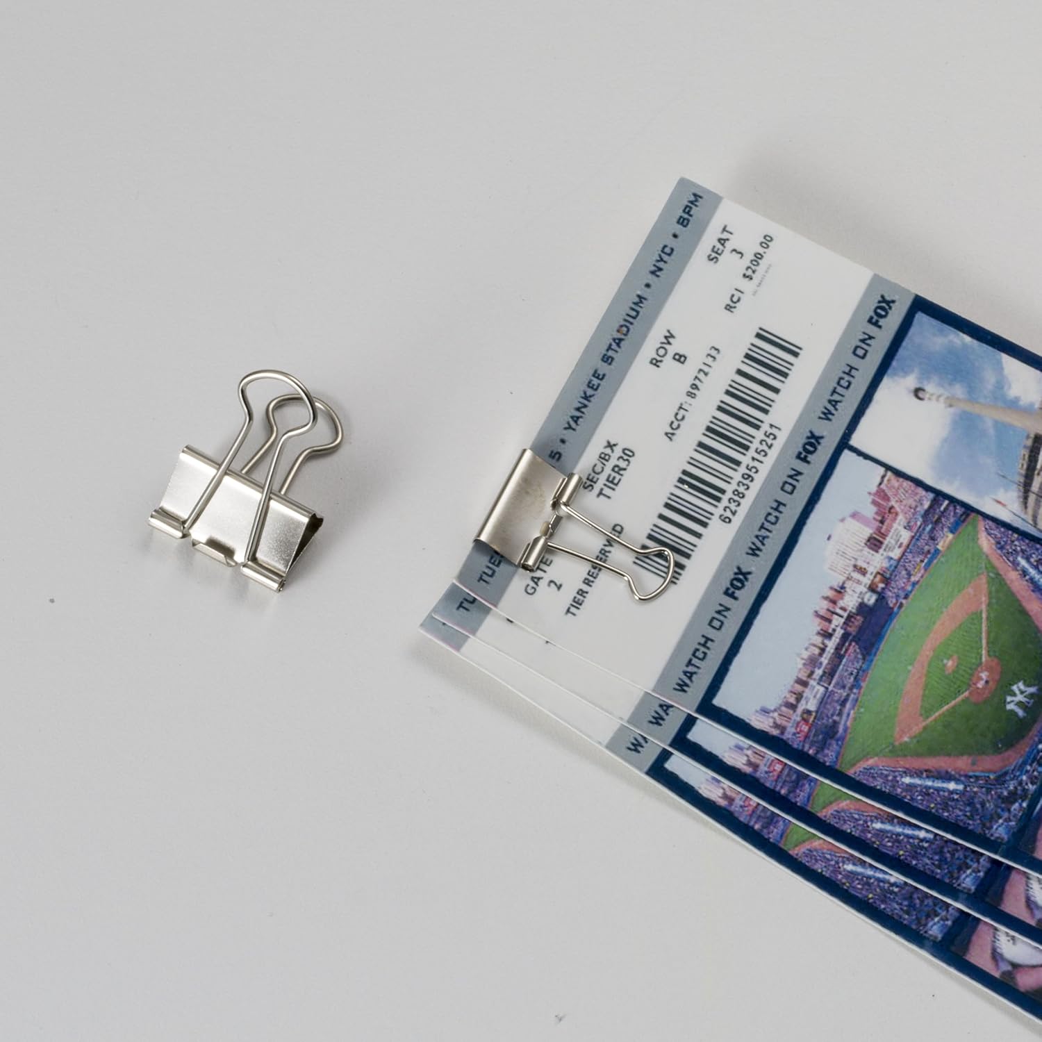 Officemate Silver Binder Clips, Assorted Sizes, 30/Tub (31021) : Assorted Binder Clips : Office Products