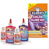 Elmer's Color Slime Kit, 2-Count + 2-Activator, Pink/Purple