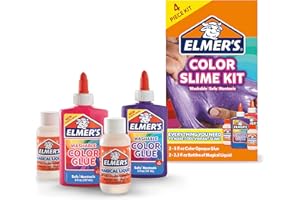 Elmer's Color Slime Kit, 2-Count + 2-Activator, Pink/Purple