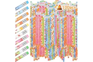 KESOTE Birthday Pencils for Students Bulk, 100CT Happy Birthday Pencils for Kids with Erasers, Birthday Party Favors Supplies Goodie Bags Filler School Favors for Kids