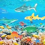 Nabance Mini Sea Animals Set 38PCS Realistic Ocean Life Figures Educational Toy view 5