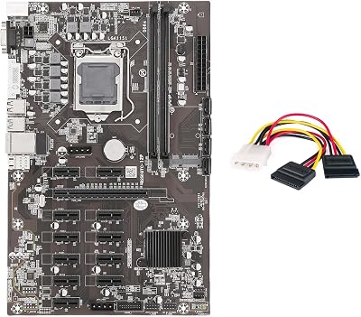 Zunedhys B250B ETH Mining Motherboard LGA1151 DDR4 12X GPU Slot MSATA SATA BTC
