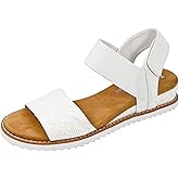 Skechers Women's Desert Kiss-Stretch Quarter Strap Sandal Flat