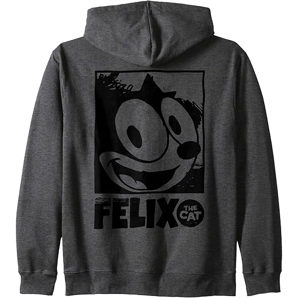 Amazon.com: Felix The Cat Trippy Zip Hoodie : Clothing, Shoes