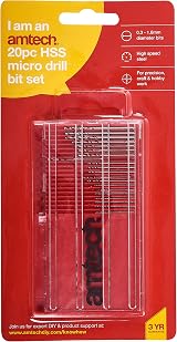 Amtech F0930 20 Piece HSS Micro Drill Bit Set 0.3mm-1.6mm Precision view 2