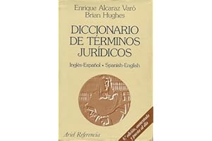 Diccionario De Terminos Juridicos: Ingles-Espanol Spanish-English