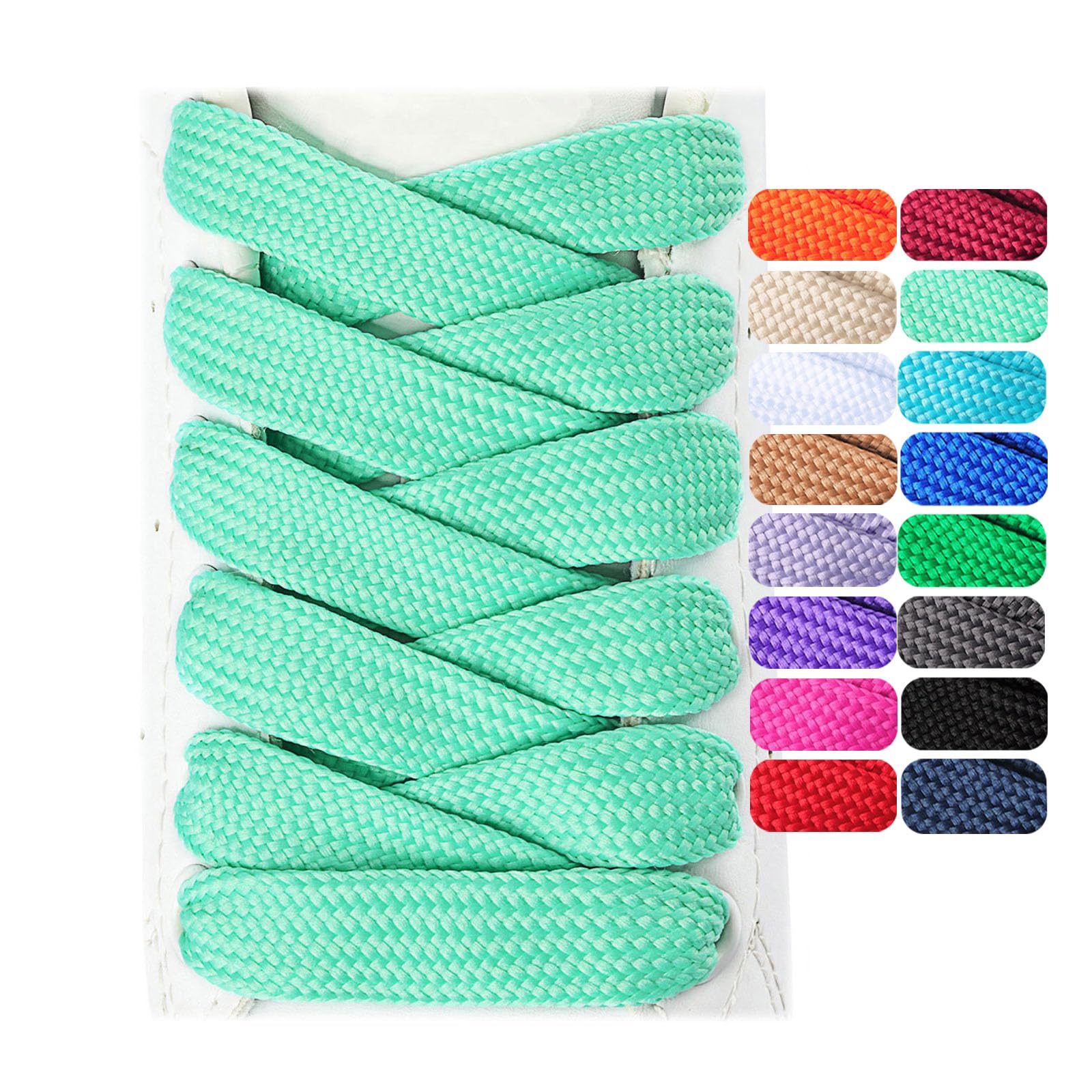 Olukssck 2 Paris Fat Shoe Laces for
