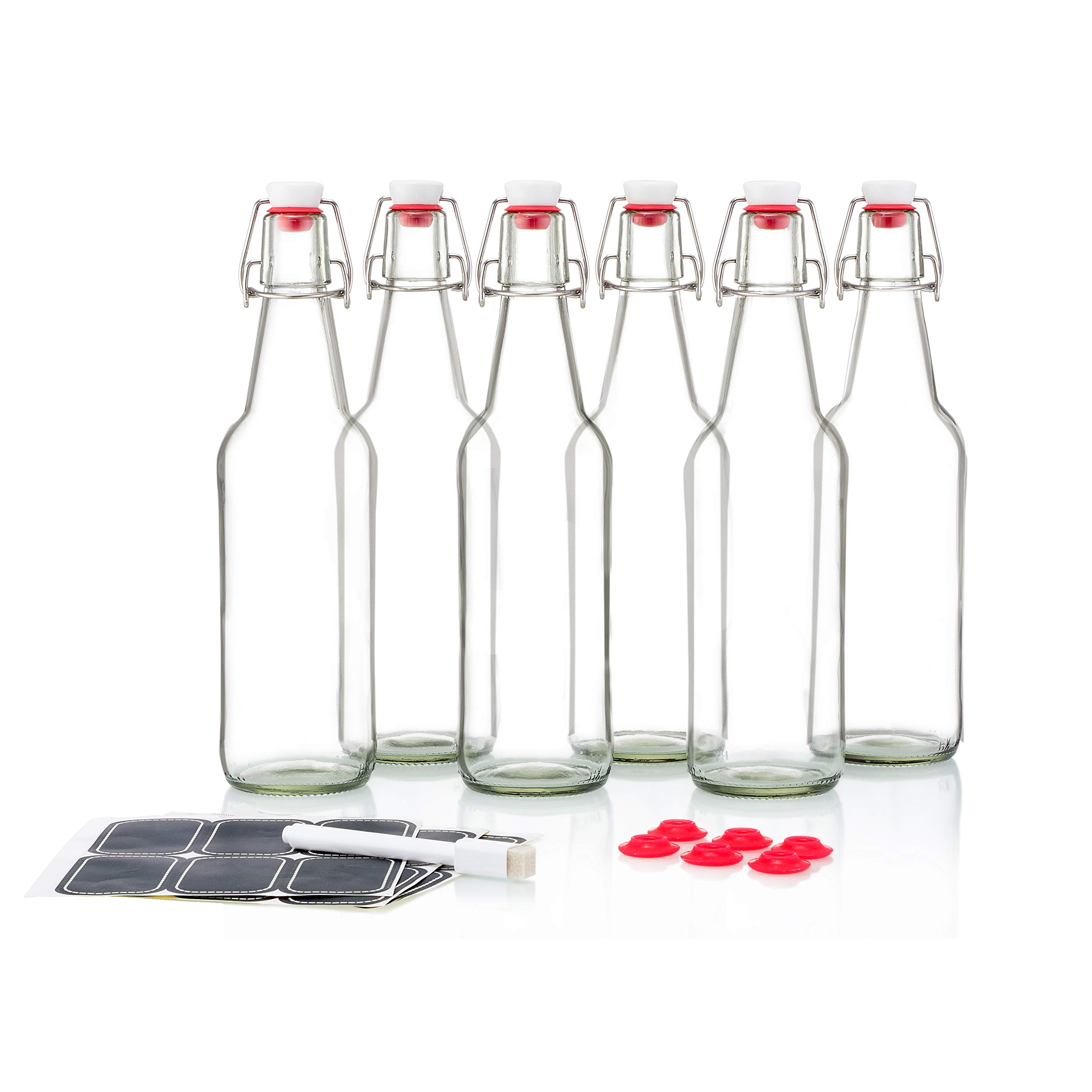 Swing Top Glass Bottles Flip Top Brewing Bottles For Kombucha, Kefir