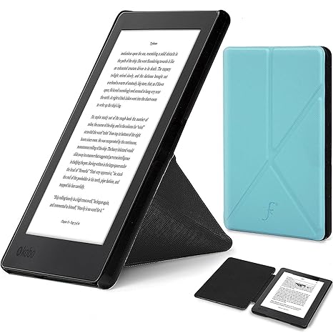 Forefront Cases Kobo Aura H2O Edition 2 (2017 Modell) Origami Hülle Schutzhülle Tasche Bumper Folio Smart Case Cover Stand - 