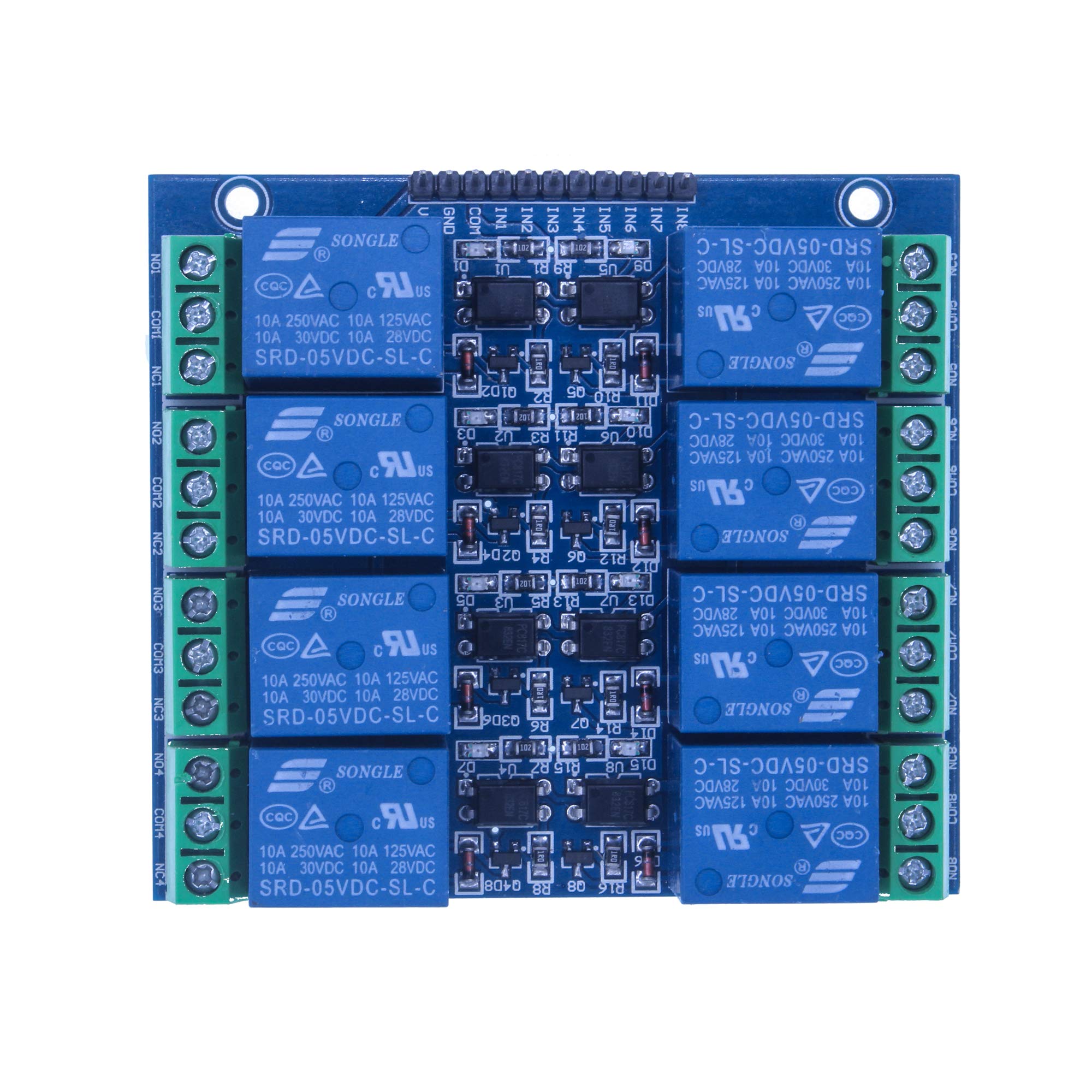 HUABAN 5V 8 Channel Optical Coupling Isolation Relay Module With Optocoupler For Arduino