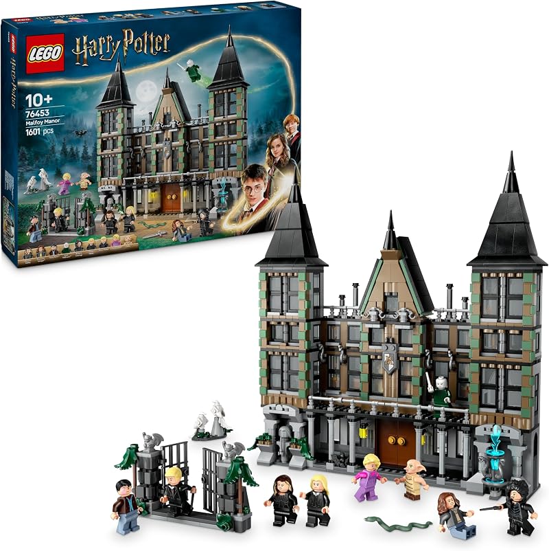 LEGO Harry Potter Malfoy Manor Set 76453 with 9 Minifigures Dobby Nagini