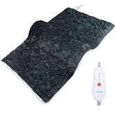 Heltra Weighted Heating Pad for Back, Period Cramps, 18"x33" | Electric Neck Shoulder Knee Heat Pad, 4 Heat Levels &amp; 2H Auto-Off, Rapid Heat, Over-heating Protection, XXL Large