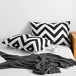 NTBAY Queen Chevron Pillowcases Set of 4, 1800