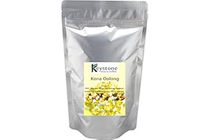 KEYSTONE TEAS & COFFEE Kona Oolong – Oolong tea blend with Pineapple, Papaya fruit, citrus peel and natural pineapple flavored Tea. -16 Oz (200 Cups) (1 Lb)