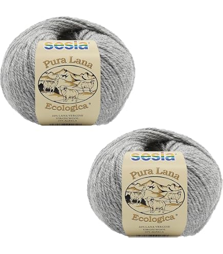 2 Bollen Sesia Echos Print Breigaren - Biologische Wol & Alpaca, Multicolor 4479
