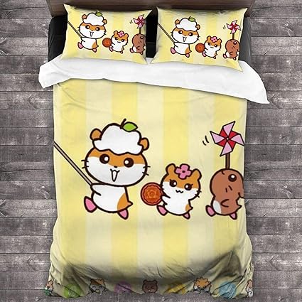 Amazon Co Jp 布団カバー 3点セットコロコロクリリン 寝室の寝具ウォッシュドコットンスリーピース学生寮子供部屋ユニセックス冬寝具ファッションキュートスーツオールシーズンお手入れが簡単 ホーム キッチン