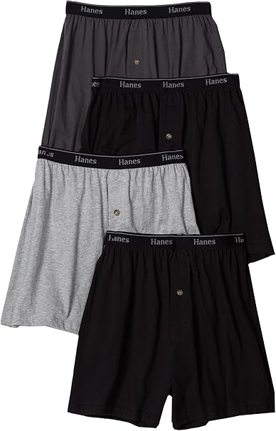 Hanes Ultimate Men S 4 Pack Classics Comfort Soft Waistband Knit