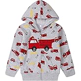 NUBEEHOHO Toddler Zip Up Hoodie Sweatshirt Fall Clothes Boys Jacket With Hood 2-7 Years