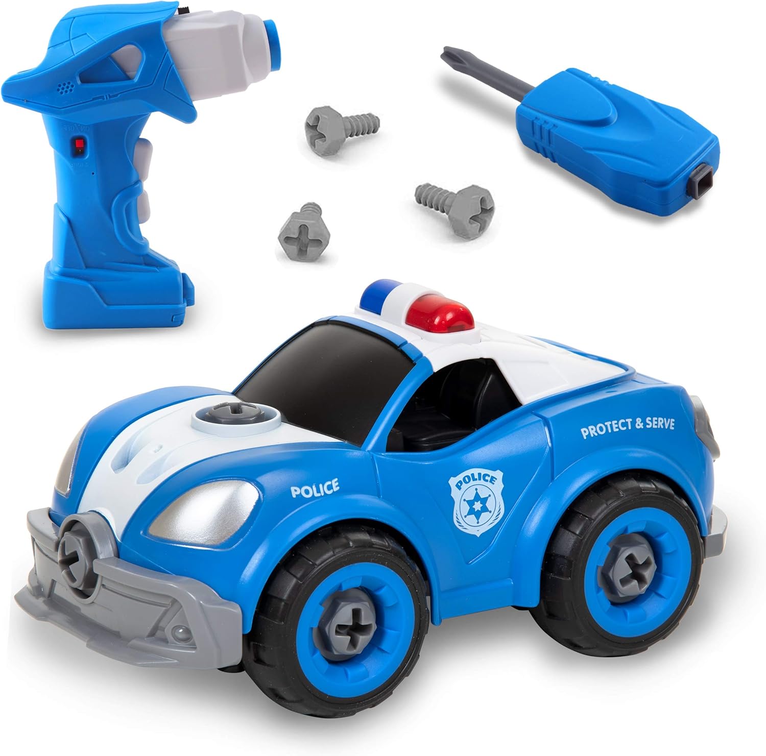 electric police car toy