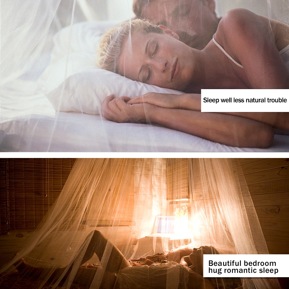 Rocita Mosquito Net Bed Curtains– Keeps Away Insects Flies – Perfect For Indoors And Outdoors, Playgrounds, Fits Most Size Beds, Cribs - Conical Design