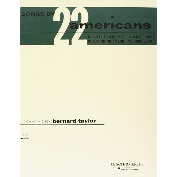 Songs by 22 Americans: Low Voice: Taylor, B: 9780793540044: Amazon