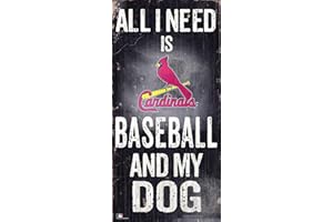 FAN CREATIONS MLB St. Louis Cardinals Unisex St. Louis Cardinals Baseball and My Dog Sign, Team Color, 6 x 12
