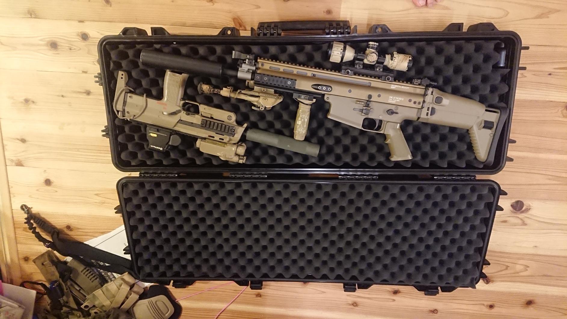 MILITARY-BASE(ミリタリーベース) ライフル ハードケース 35L MILITARY-BASE ハイプロテクション ワイドライフル ハードケース