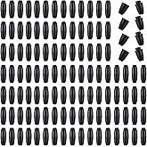 Ymapinc 100Pcs Breakaway Lanyard Clasp Plastic Break Away Clasps for Necklace Bracelets Lanyards DIY Crafts Black Safety Barrel Connectors for Jewelry Making (24mm)