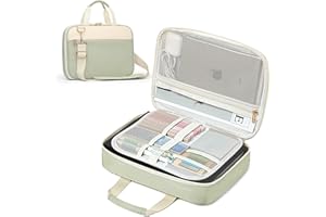 CASIRENA Bible Covers for Women - Large Size Bible Carrying Case, Church Bible Bag with Padded Handle, Adjustable Shoulder Strap, and Zippered Pockets, Perfect Gifts for Church Religious