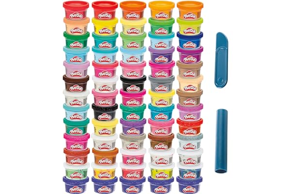 Play-Doh Ultimate Color Collection 65-Pack of 1-oz Cans, Includes Sparkle, Confetti & Color Burst, Back to School Classroom Supplies, Preschool Toys, Ages 2+ (Amazon Exclusive)