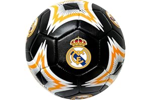 Icon Sports Real Madrid Soccer Ball, for All Ages - Size 2,4 and 5, Licensed R. Madrid Black Ball