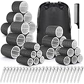 56 PCS Hair Curler Rollers with 5 Sizes Self Grip Hair Rollers with Storage Bag for Long Medium Short Thick Fine Volume Bangs