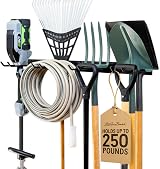 StoreYourBoard Heavy Duty Garden Tool Rack 4 Slot Steel Garage Wall Rack view 1