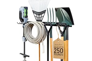 StoreYourBoard 36" Garage Tool Organizer Wall Mount | Garden Tool Organizer System | Heavy Duty Garden Tool Storage Rack for 