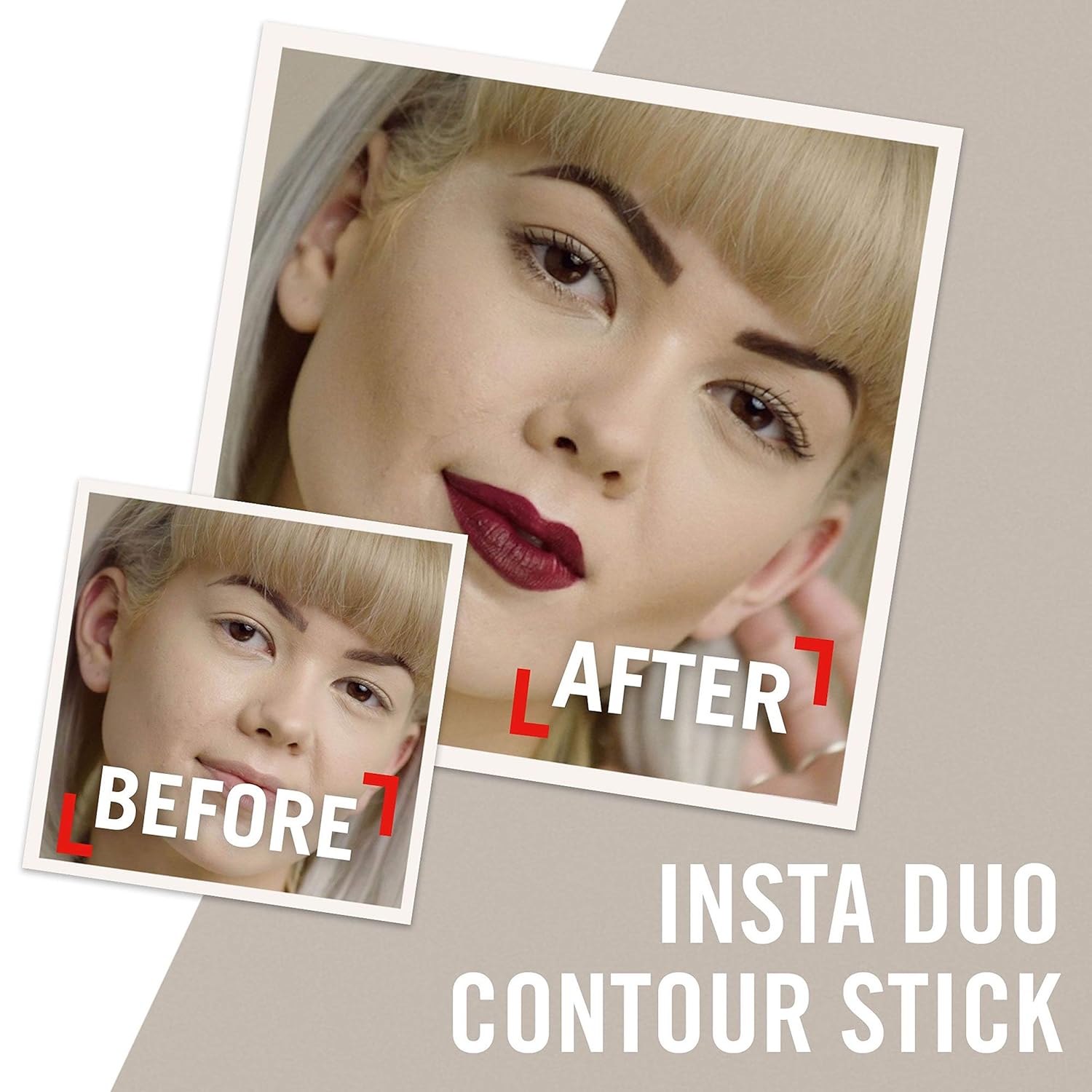Rimmel Insta Contour Duo Stick, Light, 0.28 Ounce : Beauty